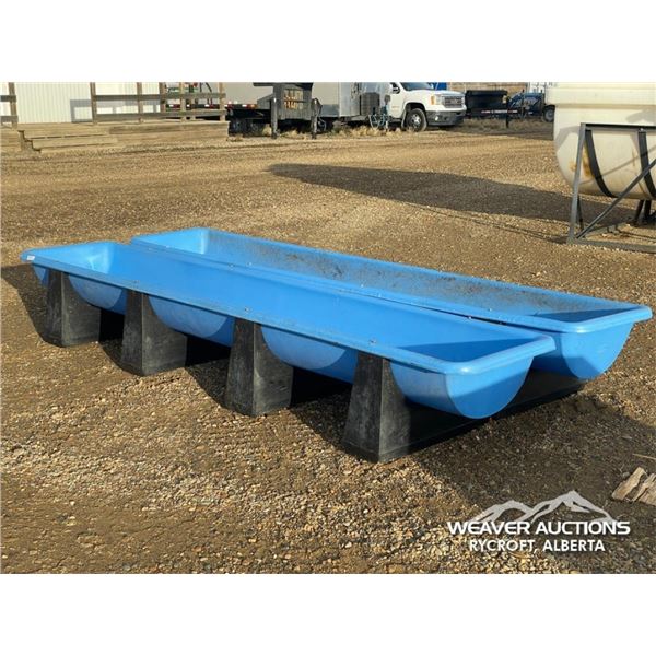 (2) 11.5 FT. FEED TROUGHS