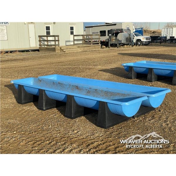 (2) 11.5 FT. FEED TROUGHS