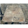 Image 7 : (2) METAL SAW HORSES W/STEEL ROLLING WORKBENCH