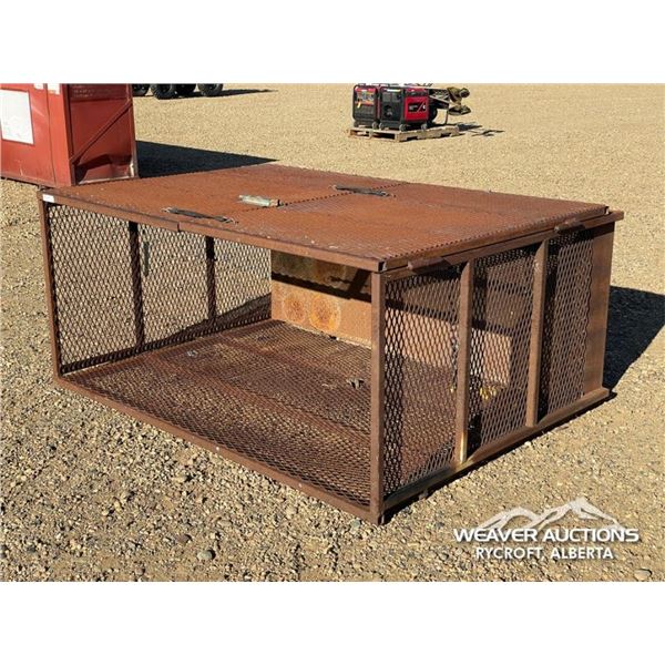 72 X 55 X 32 IN. STEEL MESH CRATE
