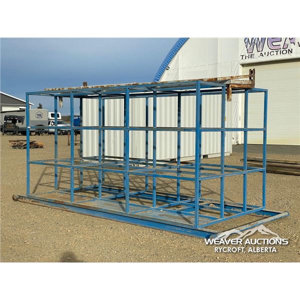 6 X 12 FT. INDUSTRIAL STORAGE RACK ON SKID
