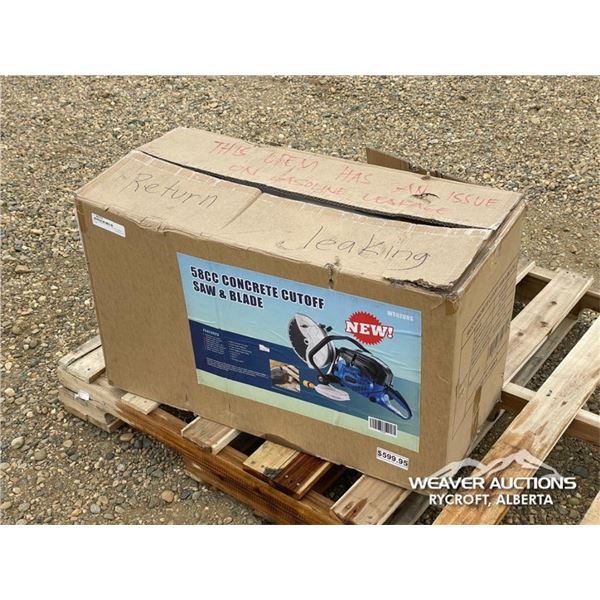 58CC CONCRETE CUTOFF SAW W/2 PHASE MOTOR