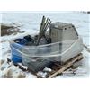 Image 2 : ALUMINUM TRUCK TOOL BOX W/MISC BOLTS & STEEL RODS