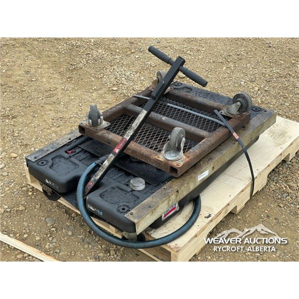LINCOLN OIL CHANGE TUB & SHOP DOLLY
