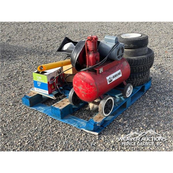 AIR KING COMPRESSOR,TIRES,KUBOTA PARTS