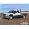Image 1 : 2009 FORD F350 XLT CREW CAB FLATBED TRUCK