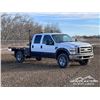 Image 2 : 2009 FORD F350 XLT CREW CAB FLATBED TRUCK