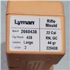 Image 1 : .22 Rn 44gr Lyman Bullet Mold Double Cavity