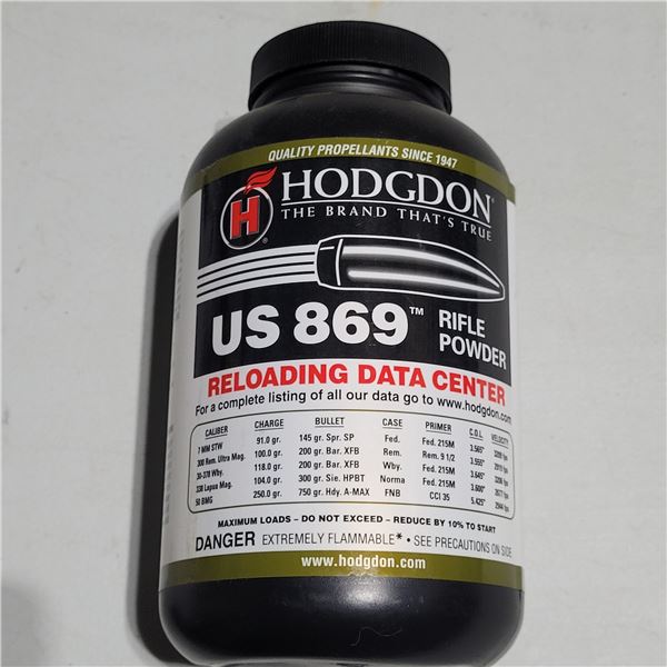 Hodgdon US 869 Powder  1LB