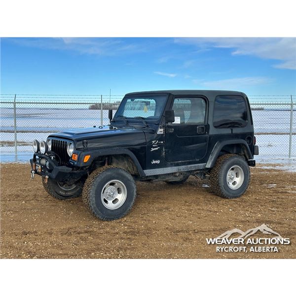 2001 JEEP TJ SPORT 2 DOOR SPORTS UTILITY VEHICLE
