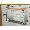 Image 1 : TMG 48 IN. STAILESS STEEL ROLLING WORKBENCH