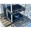 Image 5 : (1) 3 TIER ROLLING SHOP CART W/ 2 TIER WOOD SHELF