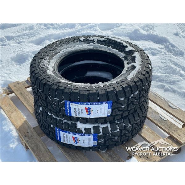 (2) COMPASAL 225/75R16 TIRES