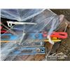 Image 8 : TOOL CABINET W/LEVELS & ASSORTED TOOLS