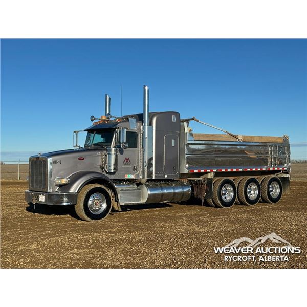 2014 PETERBILT 367 TRI/A SLEEPER DUMP TRUCK