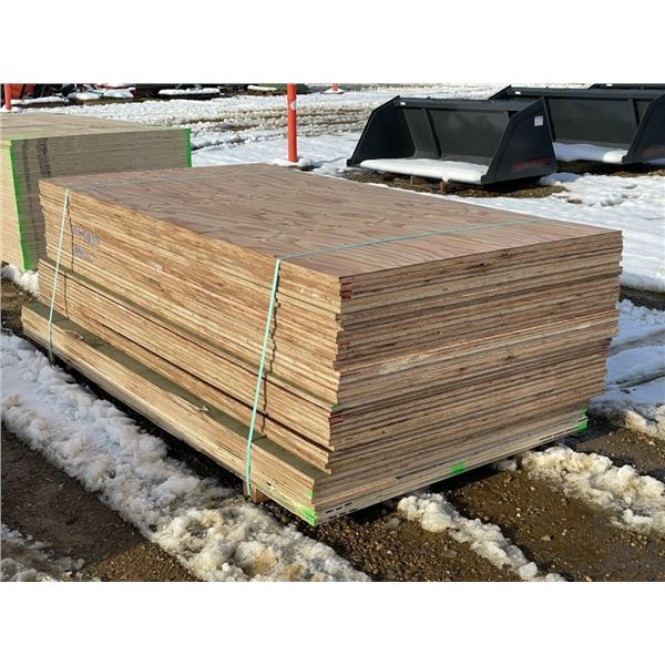 (40) 3/4 IN. X 4 X 8 FT. CSP/DFP NO STAMP PLYWOOD