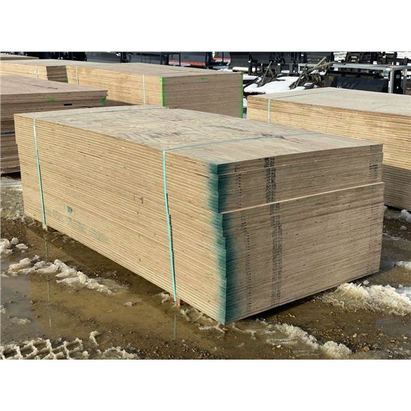 (50) 5/8 IN X 4 X 8 FT. UTILITY GRADE PLYWOOD