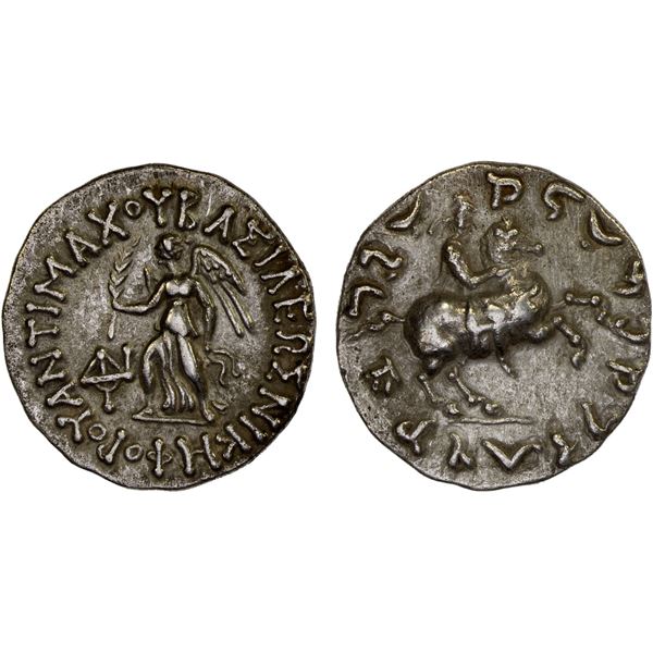 BACTRIA: Antimachos, c. 171-160 BC, AR drachm (2.42g), VF-XF