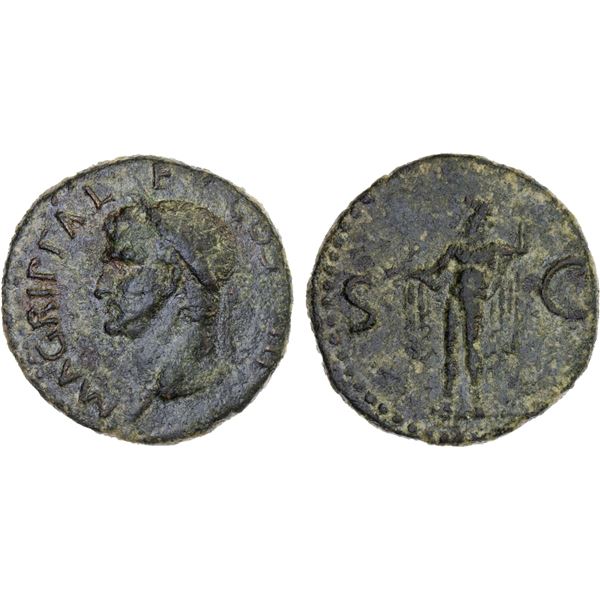 ROMAN EMPIRE: Agrippa, died 12 BC, AE as (10.39g), Rome, 37-41 AD, F-VF