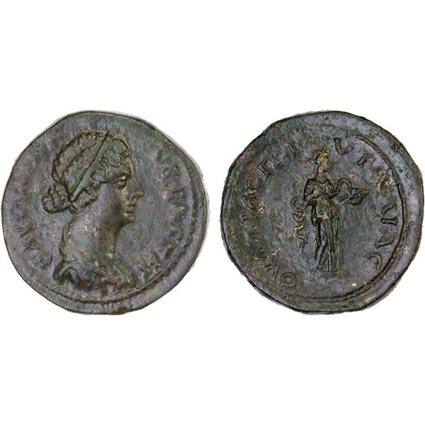 ROMAN PROVINCIAL, THRACE: Pautalia, Faustina Junior, augusta, 161-175, AE22 (6.29g), Choice VF