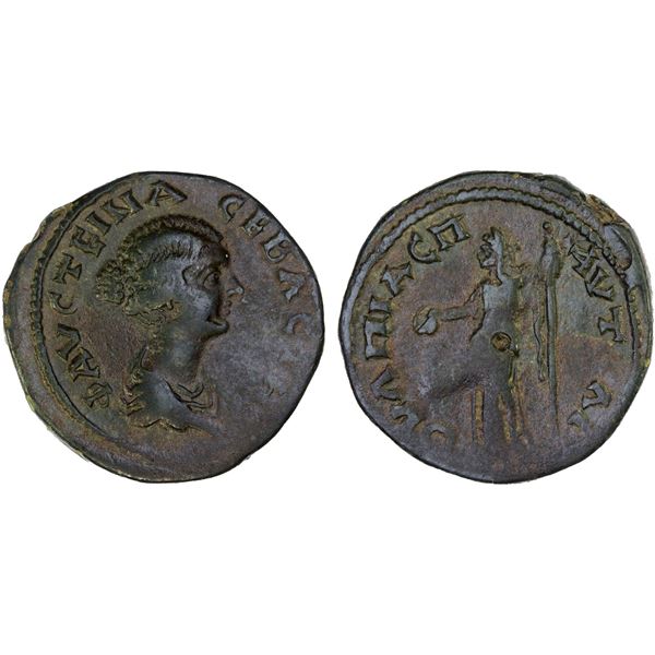 ROMAN PROVINCIAL, THRACE: Pautalia, Faustina Junior, augusta, 161-175, AE23 (7.04g), VF