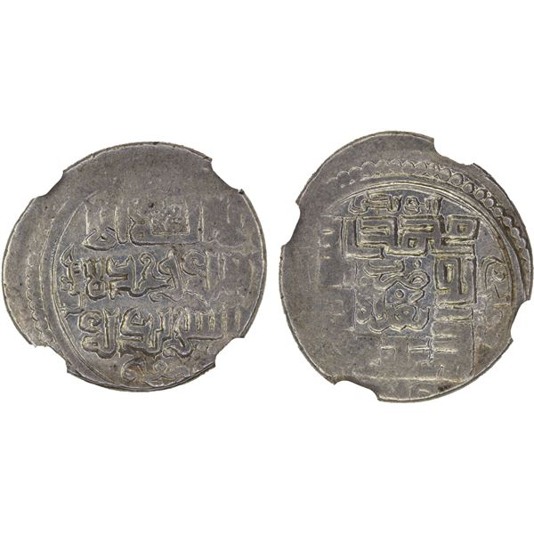 JALAYRIDS: temp. Shaykh Hasan, 1335-1356, AR dinar, Baghdad, AH(7)55, AU55
