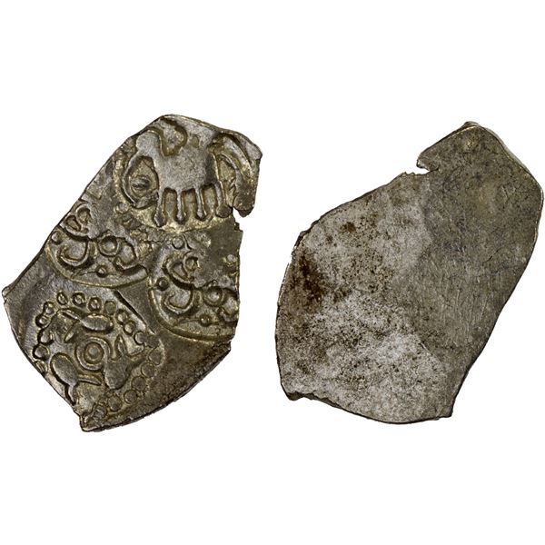 PAINGANGA: Anonymous, ca. 500-400 BC, AR 1/2 karshapana (1.66g), XF