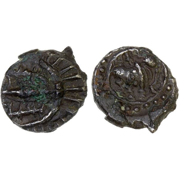 VISHNUKUNDIN: Anonymous, 6th century, BI unit (2.07g), VF-XF