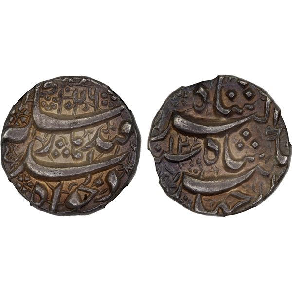 MUGHAL: Jahangir, 1605-1628, AR rupee, Qandahar, AH1026 year 12, NGC AU58