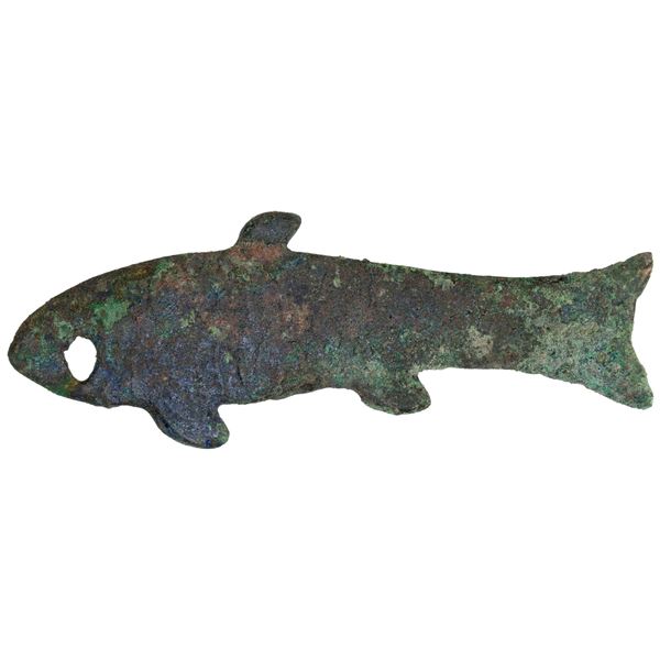 ZHOU: Spring-Autumn Period, 770-475 BC, AE 'fish money' (19.47g), F-VF
