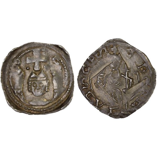 AUSTRIA: SALZBURG: Eberhard II von Regensburg, 1200-1246, AR pfennig (1.02g), XF