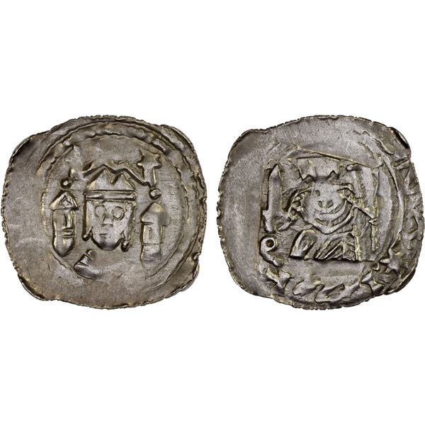 AUSTRIA: SALZBURG: Eberhard II von Regensburg, 1200-1246, AR pfennig (1.01g), XF