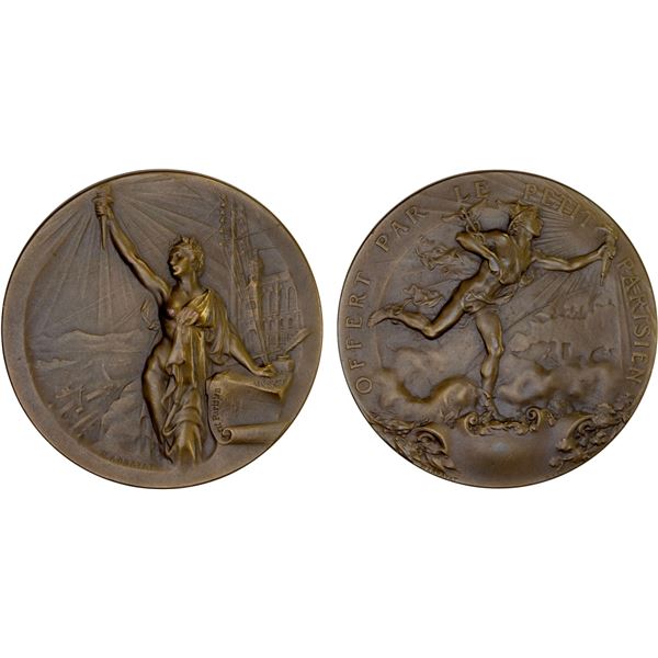 FRANCE: AE medal (50.69g), ND (ca. 1900), Choice Unc