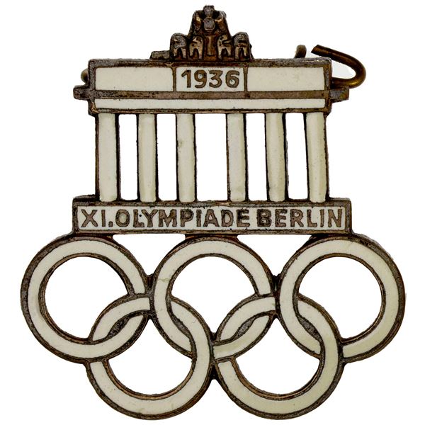 GERMANY: Third Reich, AE badge (4.53g), 1936, XF