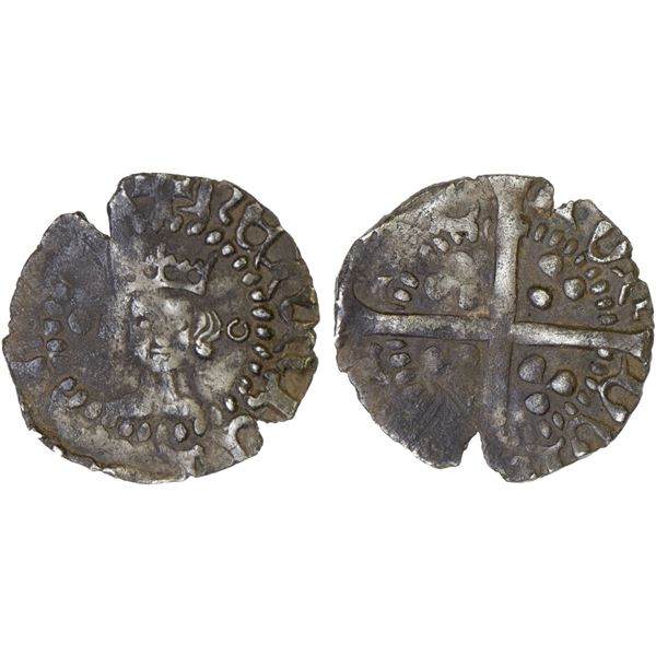 ENGLAND: Henry V, 1413-1422, AR halfpenny (0.52g), Tower Mint, F-VF