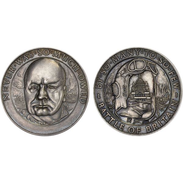 GREAT BRITAIN: AE medal (44.98g), ND (1965), Unc
