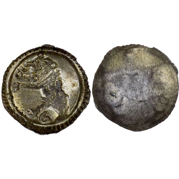 SWITZERLAND: ST. GALLEN: BI pfennig (0.20g), ND (ca. 18th century), Choice AU