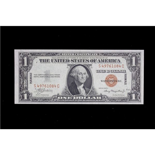 HAWAII: 1 dollar banknote, 1935-A, Choice Unc