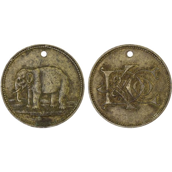 CEYLON: Plantation Tokens, 4½ pence token, ND (1866), Choice VF