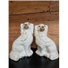 Image 1 : PAIR OF CERAMIC STAFFORDSHIRE-STYLE DOGS