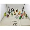 Image 1 : ASSORTED CHRISTMAS VILLAGE FIGURINES AND ACCESSORIES