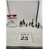 Image 1 : ASSORTED CHRISTMAS VILLAGE MINIATURES INCLUDING LEMAX FIGURINE