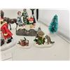 Image 7 : ASSORTED MINIATURE CHRISTMAS VILLAGE FIGURINES AND TREES