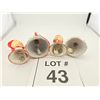 Image 2 : VINTAGE CERAMIC CHRISTMAS BELL GIRL FIGURINES (JAPAN, MID-CENTURY, 4 PCS)