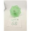 Image 2 : GREEN FROSTED GLASS LIGHT SHADE WITH GEOMETRIC ART DECO STYLE