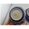 Image 2 : WEDGWOOD BLUE JASPERWARE CREAMER AND SUGAR BOWL SET