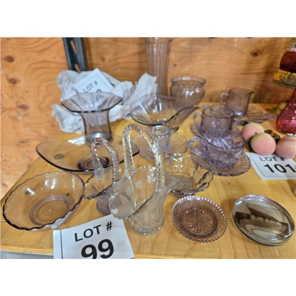 MIXED LOT OF VINTAGE PRESSED 