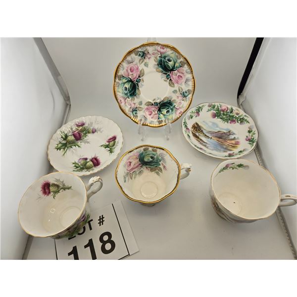 ROYAL ALBERT BONE CHINA TEACUPS 