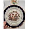 Image 2 : QUEEN ELIZABETH II SILVER JUBILEE COMMEMORATIVE PLATES, 1977, WOOD 