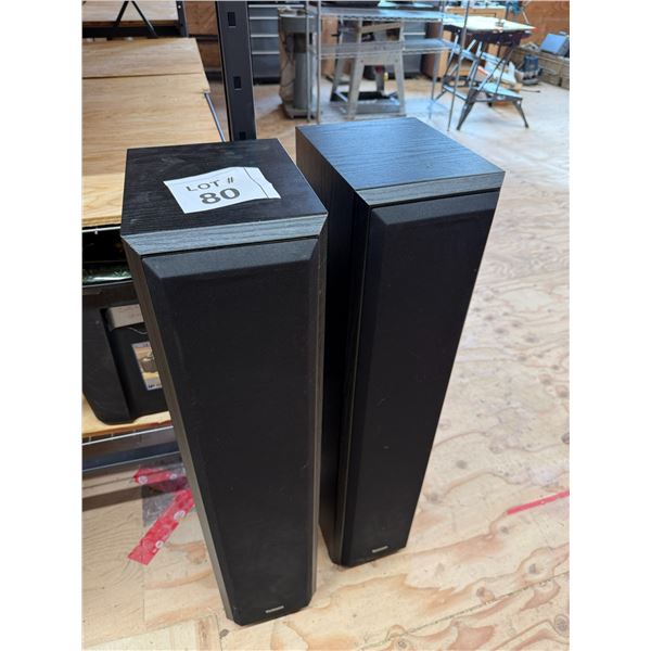 PAIR OF FLOOR-STANDING TOWER SPEAKERS